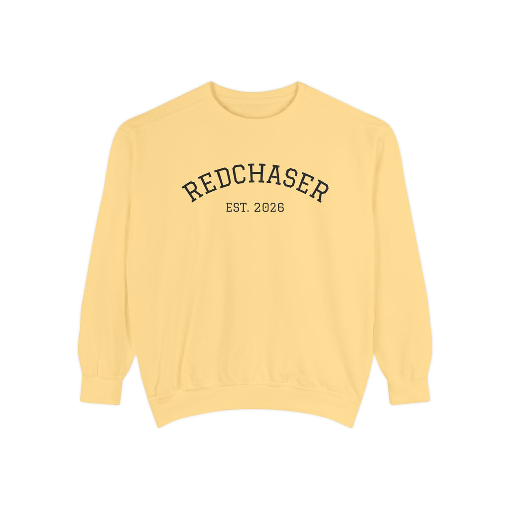 Redchaser Brand Name Unisex Garment-Dyed Sweatshirt