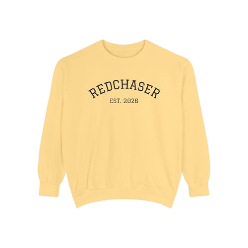 Redchaser Brand Name Unisex Garment-Dyed Sweatshirt