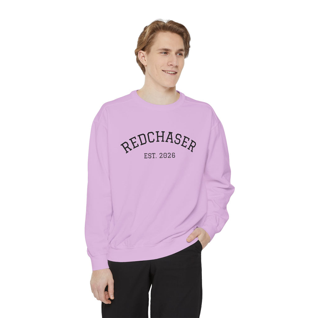 Redchaser Brand Name Unisex Garment-Dyed Sweatshirt